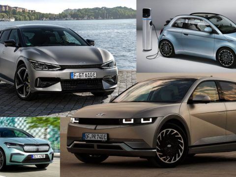 Coches eléctricos de última generación en diferentes estilos y colores, listos para una movilidad ec.