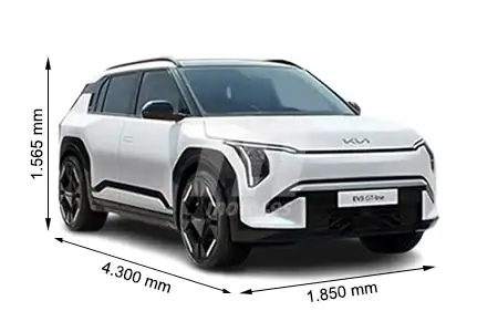 Vehículo eléctrico compacto y moderno en color blanco, con diseño aerodinámico y tecnología avanzada.
